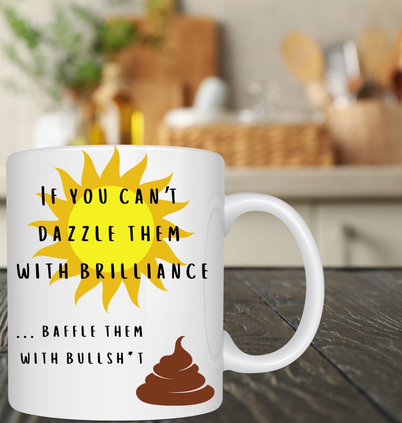 If you can’t dazzle them with brilliance, baffle them with…